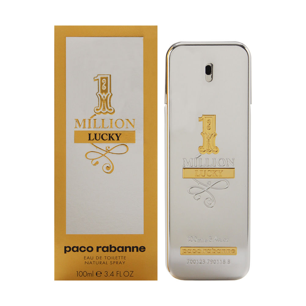 One Million Lucky 100ml Eau de Toilette by Paco Rabanne for Men (Bottle)