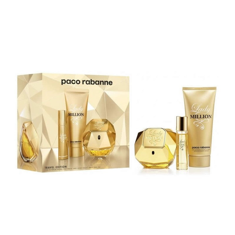 Lady Million 3 Piece by Paco Rabanne for Women Eau de Parfum (Gift Set)