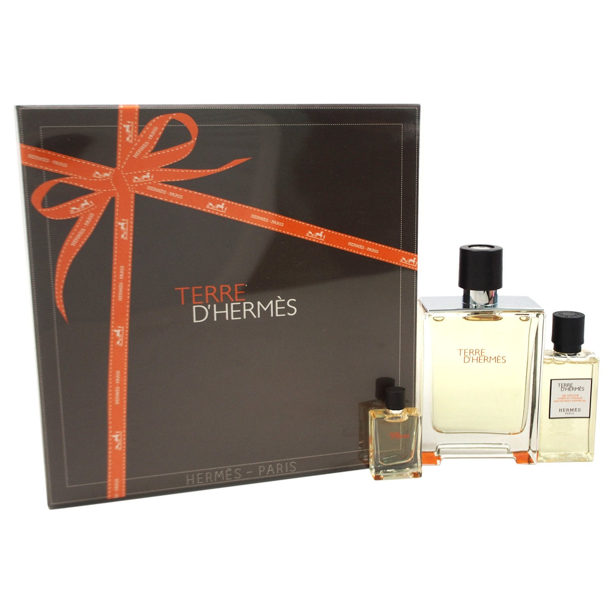 Terre D'Hermes 3 Piece 100ml Eau de Toilette by Hermes for Men (Gift Set)