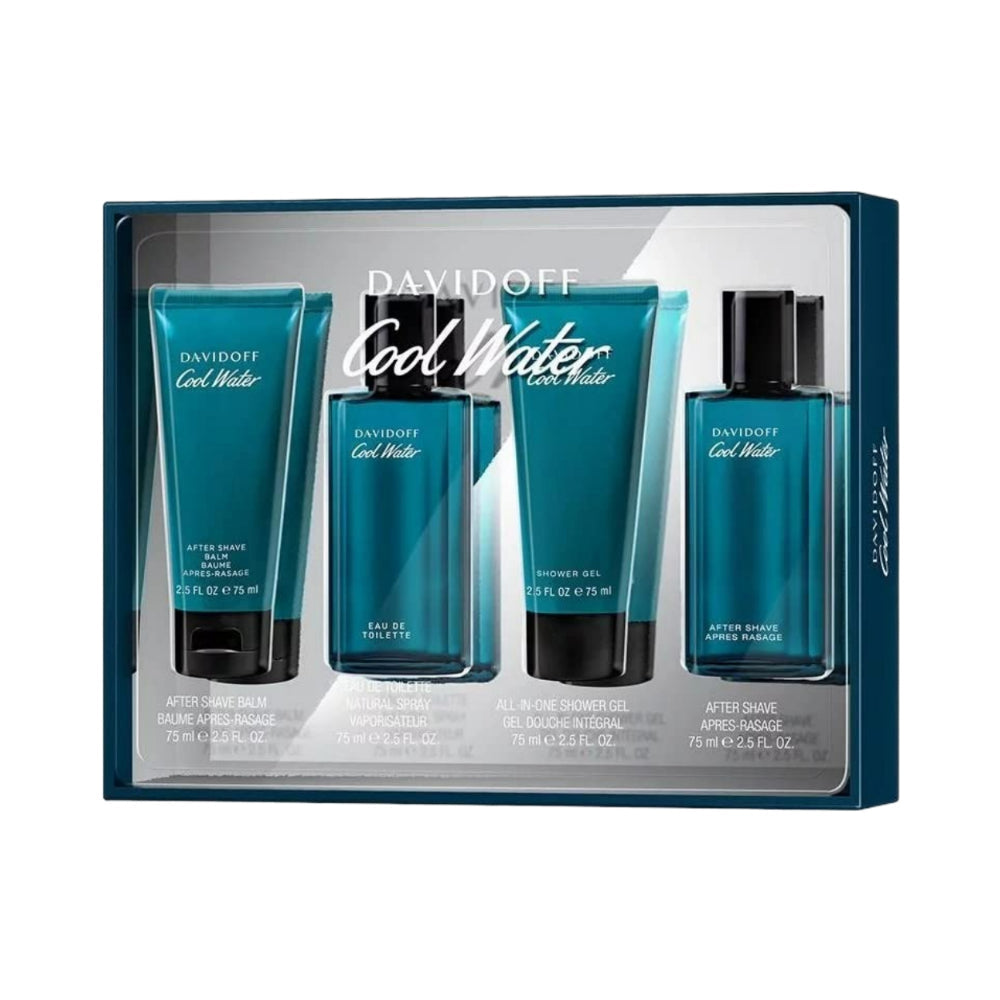 Cool Water 4 Piece 75ml Eau de Toilette