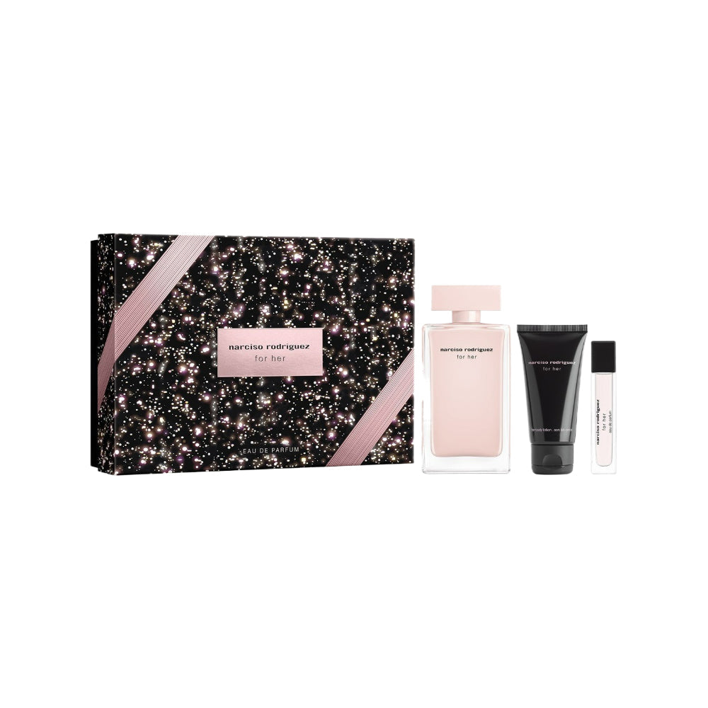 Narciso Rodriguez For Her 3 Piece 100ml Eau De Parfum